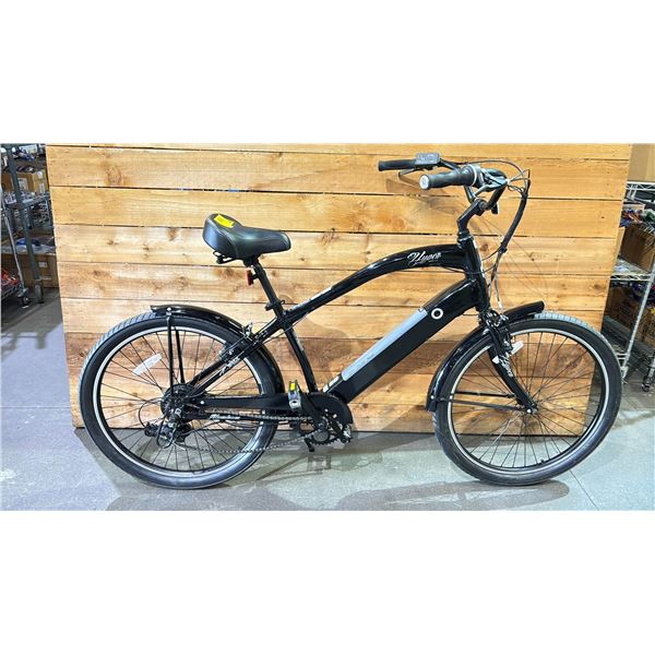 HYPER E-RIDE 36V ELECTRIC ASSIST E-BIKE WITH BATTERY (NO CHARGER, NO KEY, UNKNOWN WORKING