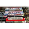 Image 1 : 2 ATLAS HO SCALE 18" THROUGH TRUSS BRIDGE KITS & A INTERMOUNTAIN RAILWAY CO CANADIAN NATIONAL HO