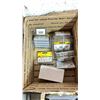 Image 4 : SHELF OF SCENIC STRUCTURES & 3 BOXES OF MODEL TRAIN SCENERY/LANDSCAPE ACCESSORIES