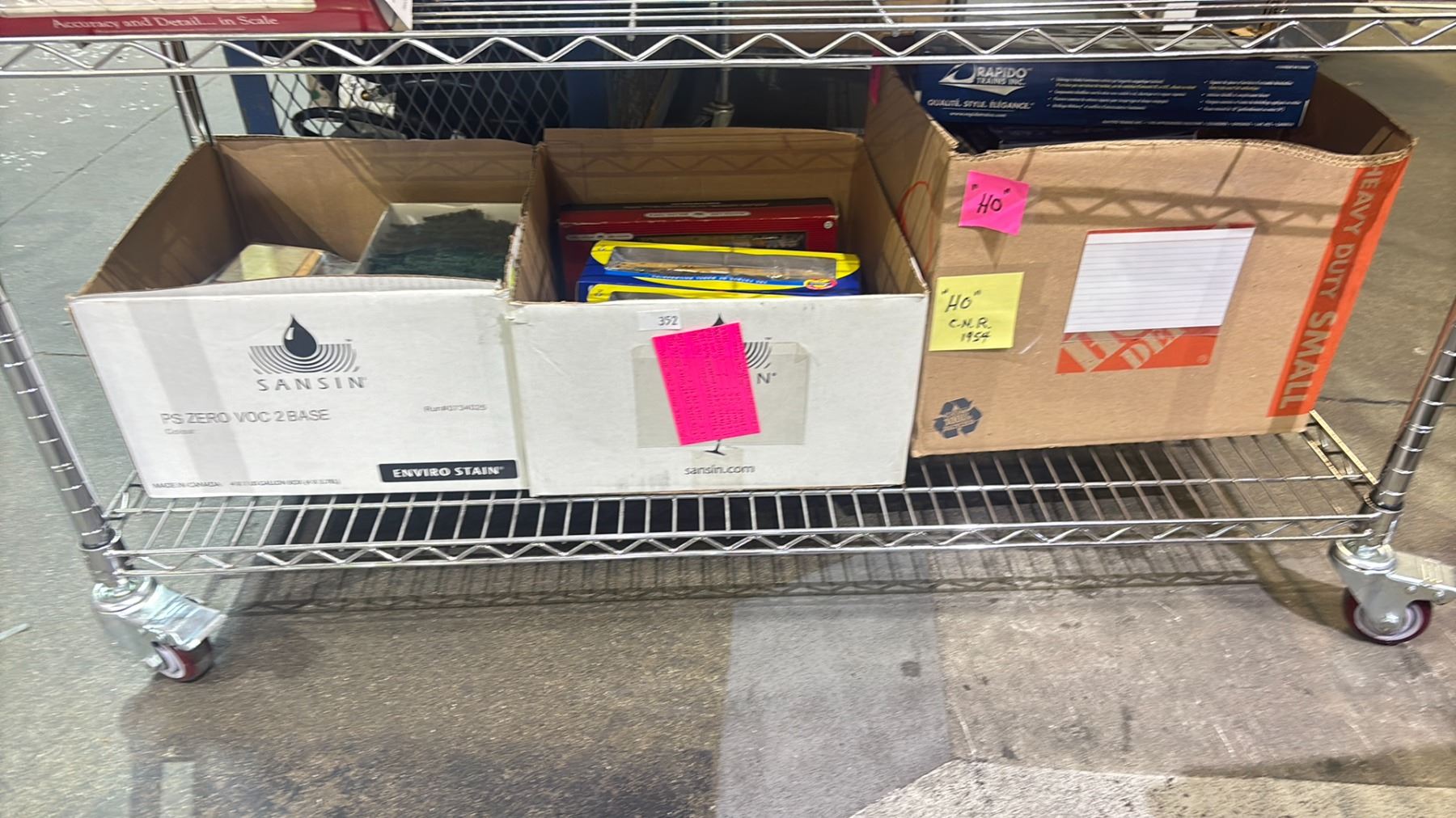 2 BOXES OF ASSORTED HO SCALE MODEL TRAINS - ATLAS, RAPIDO TRAINS INC ...