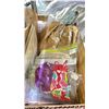 Image 4 : 2 BARBIES & A BOX OF ASSORTED BARBIE CLOTHING
