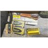 Image 2 : BOX OF AMMUNITION, KNIFE, GUN CASE, GUN CLEANING KIT & MORE *MUST HAVE VALID CURRENT PAL FOR