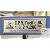 Image 2 : VH MODELS CANADIAN PACIFIC RAILWAY PACIFIC  4-6-2 #1200 HO SCALE MODEL TRAIN