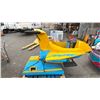 Image 3 : CHILDREN'S COIN OPERATED YELLOW AIRPLANE RIDE (VERY HEAVY, REQUIRES TRUCK FOR REMOVAL)