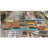 Image 1 : SHELF OF ASSORTED OPENED HO SCALE MODEL TRAINS