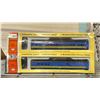 Image 2 : SHELF OF HO SCALE WOOD MODEL TRAIN SCENIC STRUCTURE KITS, CON COR ASSORTED HO SCALE MODEL TRAINS &