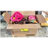 Image 1 : BOX OF BARBIES/KEN ON STANDS