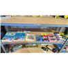 Image 1 : SHELF OF ASSORTED MODEL TRAIN VEHICLES & FARM SCENERY ACCESSORIES