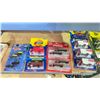 Image 2 : SHELF OF ASSORTED MODEL TRAIN VEHICLES & FARM SCENERY ACCESSORIES