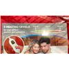 Image 2 : RED FLEECE LINED HEATED BLANKET WITH 3 HEATING LEVELS