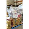 Image 2 : PALLET OF ASSORTED ITEMS INCLUDING; ELECTRIC FIREPLACE, PERSONAL BLENDER, COIL COOK TOP & MORE