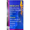 Image 3 : 18" X 22" DAVID BOWIE LIVE IN CONCERT PRINT BOB MASSE STUDIOS