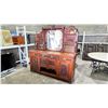 Image 1 : ANTIQUE 72" T X 72" W X 20" D SIDEBOARD WITH MIRROR