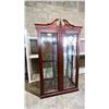 Image 1 : WOOD & GLASS 45"W X 81.5"T X 15/5"D MIRRORED CABINET W/ LIGHT - *KEYS INSIDE BUT DOORS LOCKED*