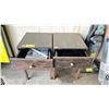 Image 2 : PAIR OF 15.75"W X 17.5"D X 14"T WOODEN 1-DRAWER SIDE TABLES