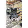 Image 2 : EDGE LARGE BLACK FOLDING CAMPING CHAIR WITH COVER & 6 CUP HOLDERS