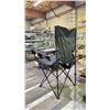 Image 3 : EDGE LARGE BLACK FOLDING CAMPING CHAIR WITH COVER & 6 CUP HOLDERS