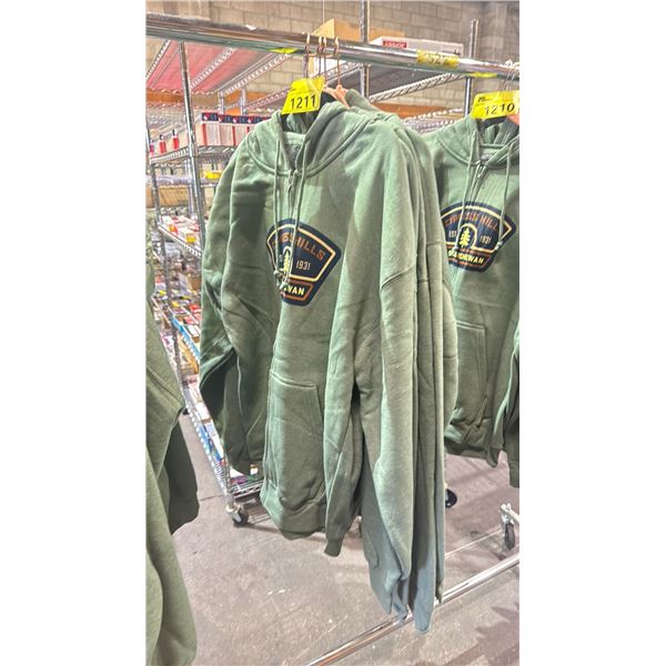 4 NEW CYPRESS HILLS SASKATCHEWAN HOODIES - SIZE EXTRA LARGE