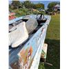 Image 2 : 14' Fibreglass Boat with Calkins Trailer - No Engine