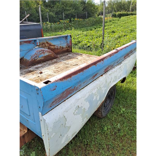 1960 8' Truck Box on Custom Built Trailer