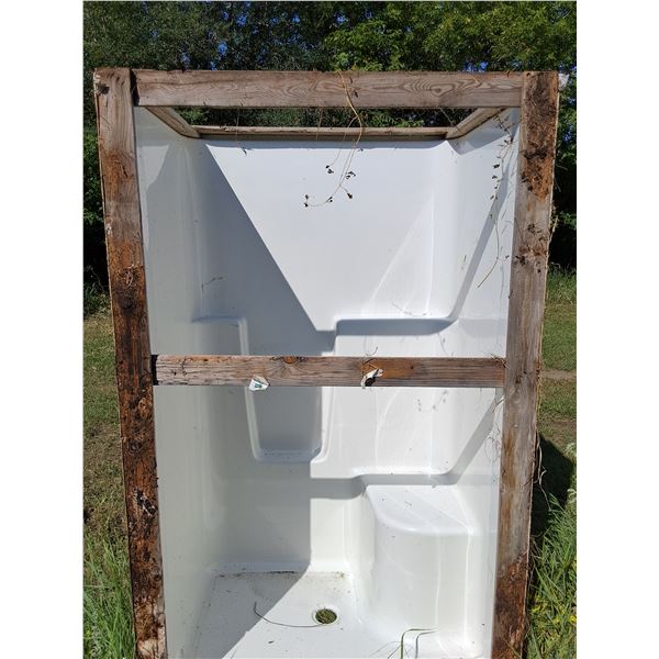 Hytec Kohler Walk-In Shower - 48" Wide x 76" High - Some Damage - As is