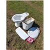 Image 2 : (3) Peerless Toilets (Complete with Tank/Lid/Seat) - NOS