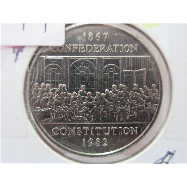 1867 - 1982 CANADA CONSTITUTION CONFEDERATION DOLLAR