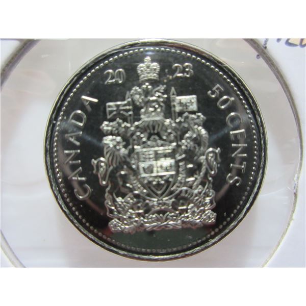 2022 CANADA PROOF KING CHARLES III FIFTY CENT COIN