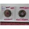 Image 2 : 2004 REMEMBRANCE COLORED POPPY & 2006 CANCER COLORED PINK RIBBON CANADA QUARTERS