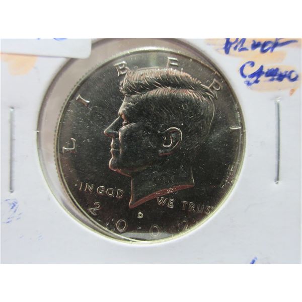 2002 PROOF CAMEO KENNEDY USA HALF DOLLAR