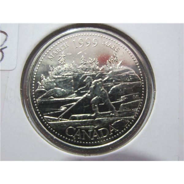 1999 Canada Double Struck Proof Quarter