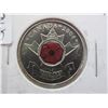 Image 1 : 2004 Remembering WWI Canada Colored Poppy Quarter
