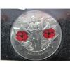 Image 1 : 1945 - 2010 Canada Remembering World War II Double Poppy Quarter