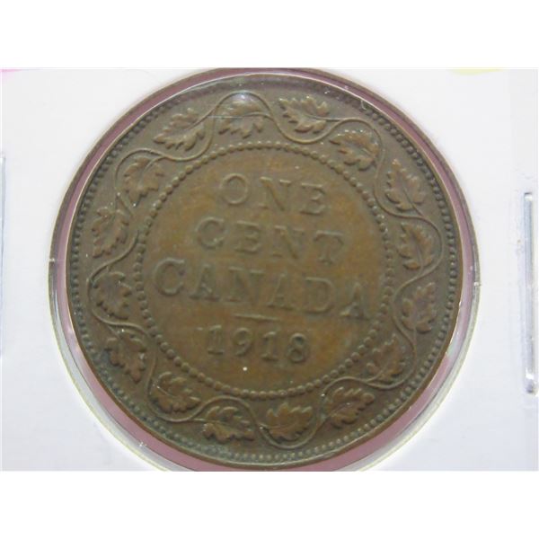 1918 Canada King George V Large Penny