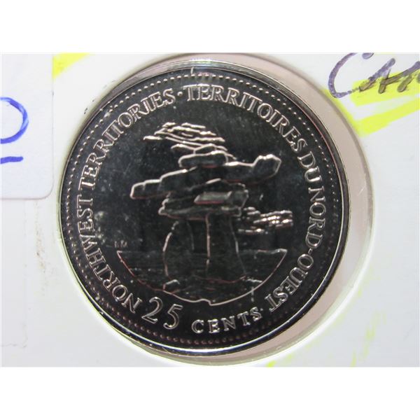 1992 Double Proof Cameo Canada NWT Quarter