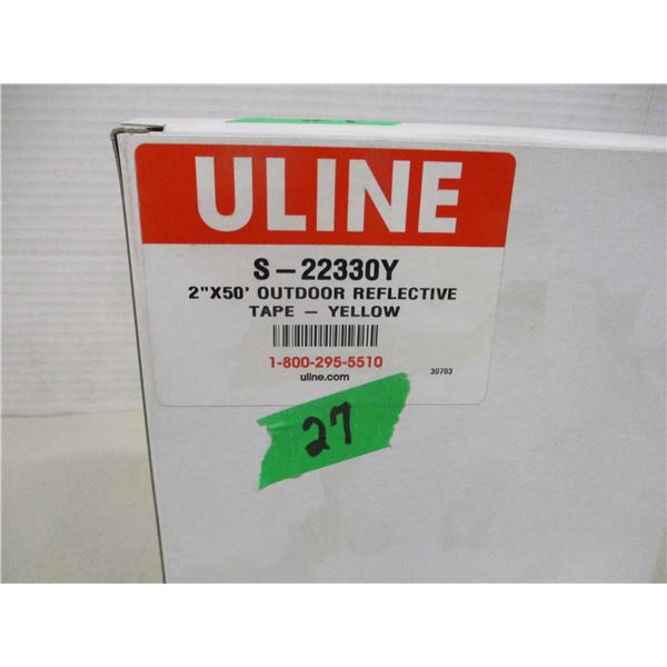 UNCLAIMED STORAGE:  OUTDOOR YELLOW REFLECTIVE TAPE (2" X 50') - BOX