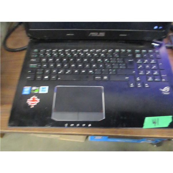 UNCLAIMED STORAGE:  ASUS COMPUTER (POWERS UP, LOCKED ENTRY)