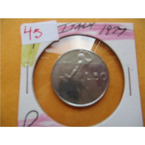 1977 REPUBLIC OF ITALY 50 LIRE
