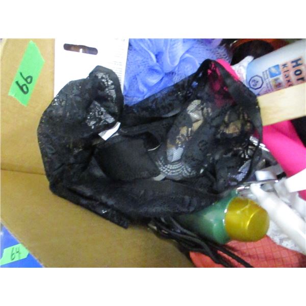 UNCLAIMED STORAGE:  BOX C/W ASSORTED HOUSEWARES