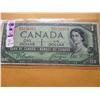Image 1 : 1954 (DEVILS FACE) CANADA $1 BILL