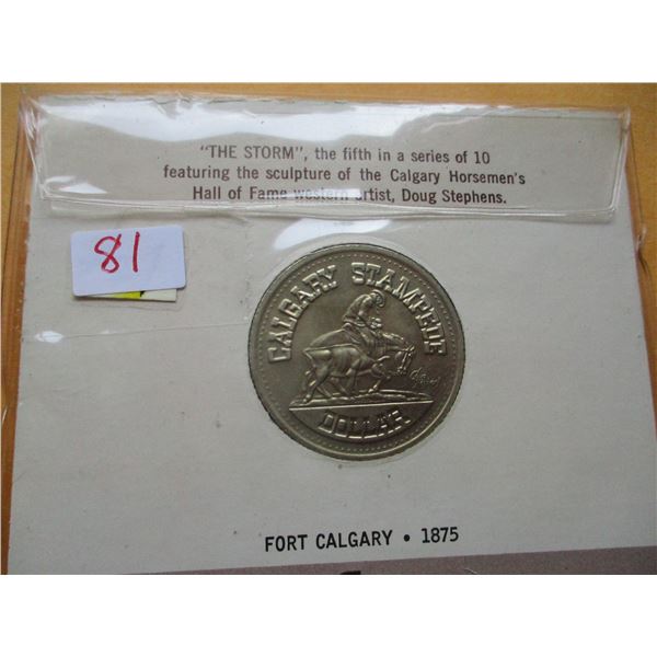 1875 FORT CALGARY 1975 100 YEAR TRADITION DOLLAR