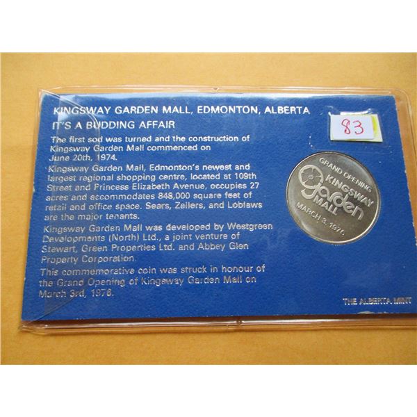 1976 GRANDE OPENING KINGSWAY GARDEN MALL DOLLAR