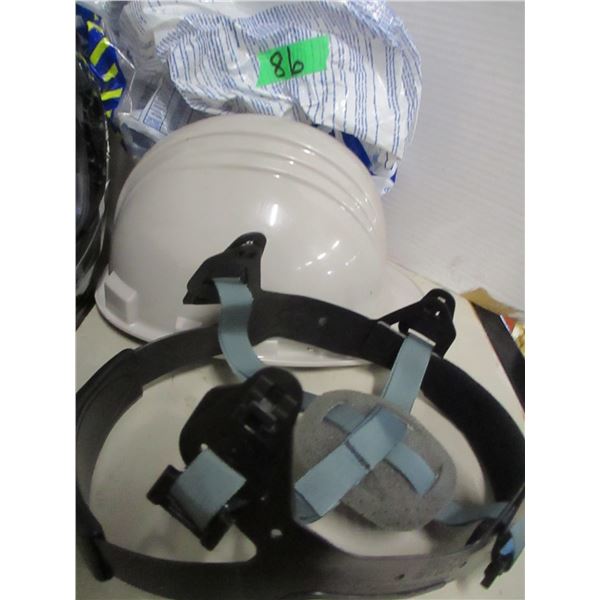 1 HARD HAT (NO LINER) & 1 HJC HELMET