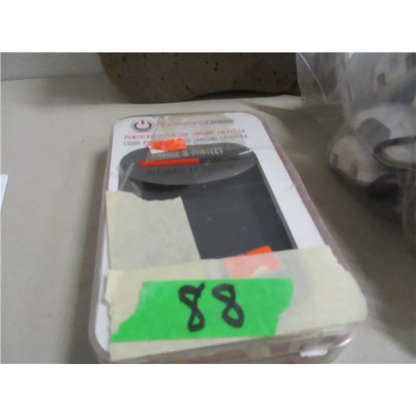 BOX C/W SPONGES, PHONE SET, PHONE COVER, ETC