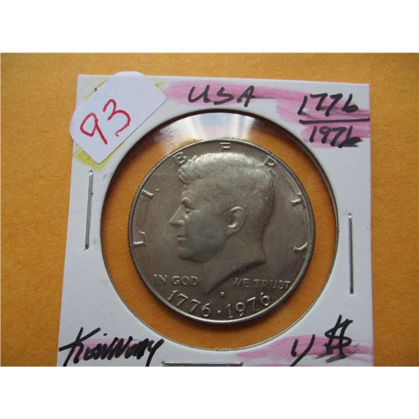 1776 - 1976 KENNEDY USA HALF DOLLAR
