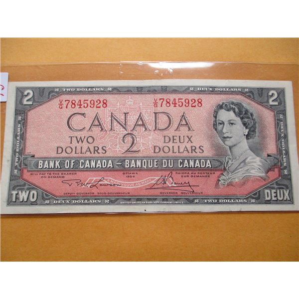 1954 LAST OF CANADA $2 BILLS