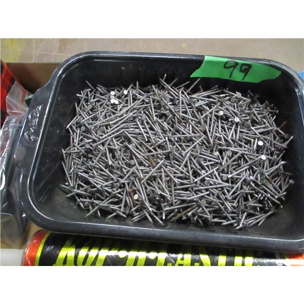 TRAY C/W NAILS, SCREWS, HARDENER, ETC