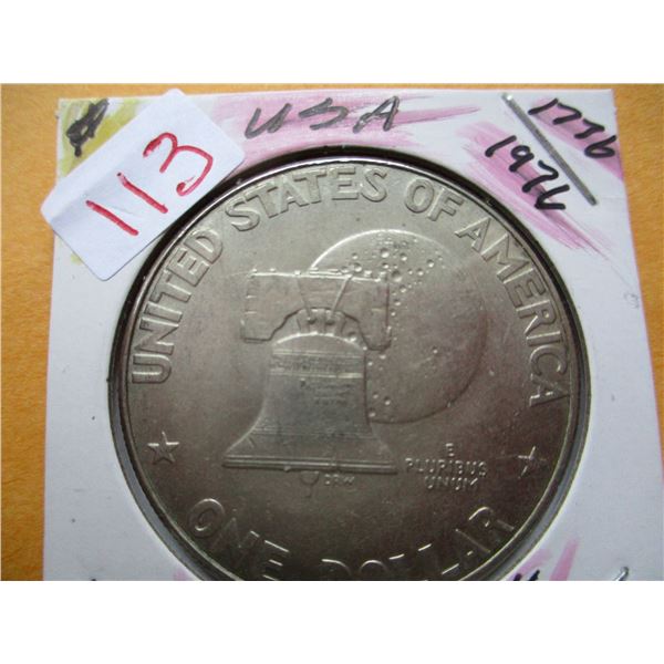 1776 - 1976 EISHENHOWER USA LIBERTY BELL DOLLAR