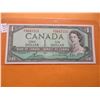 Image 3 : 1954 CRISP UNCIRCULATED LAST OF CANADA $1 BILL