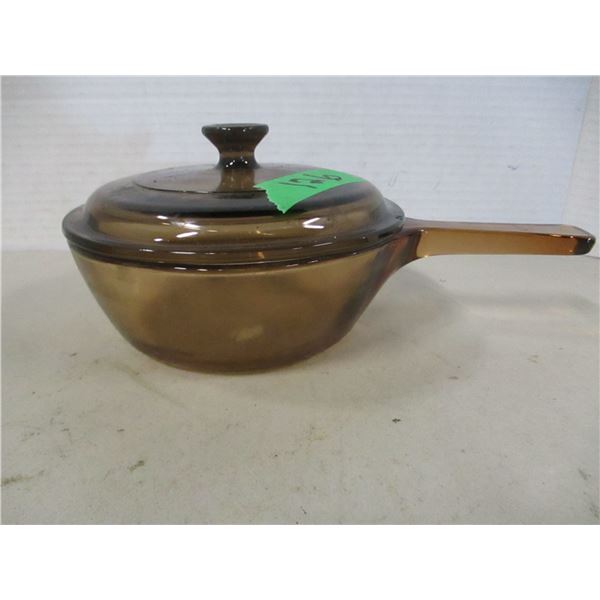 UNCLAIMED STORAGE:  GLASS VISION POT & LID
